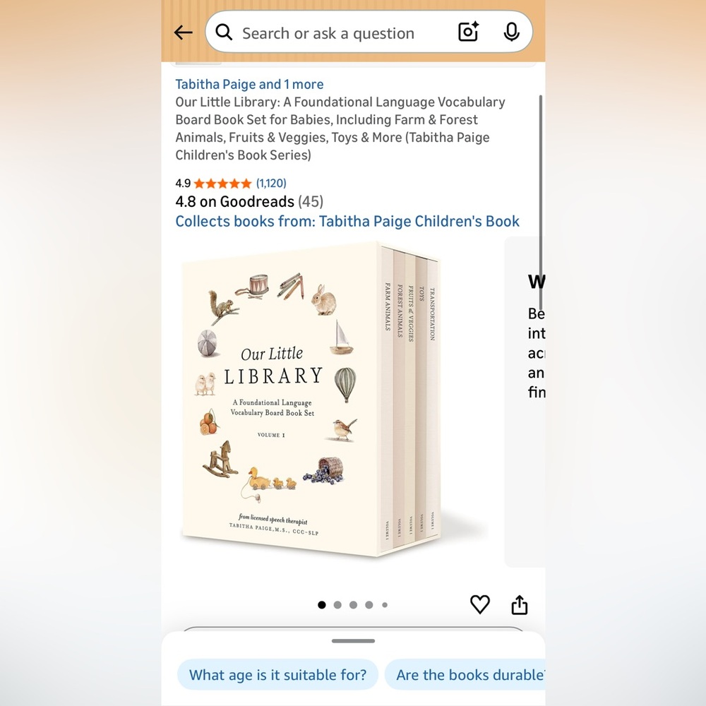 Our Little Library Vocabulary Board Book Set